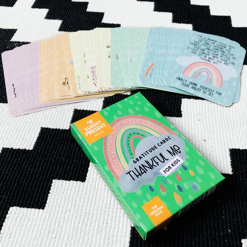 Thankful Me gratitude card deck for kids